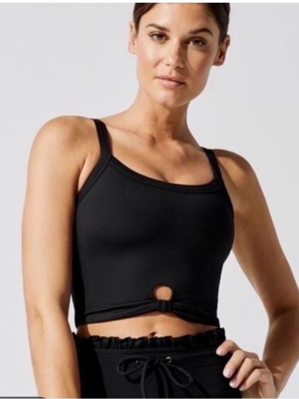 Year of Ours Black Kendall Knotted Tank Bra